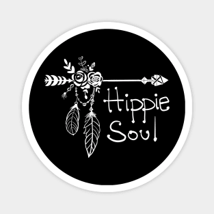 Hippie Soul Boho Arrow (White) Magnet